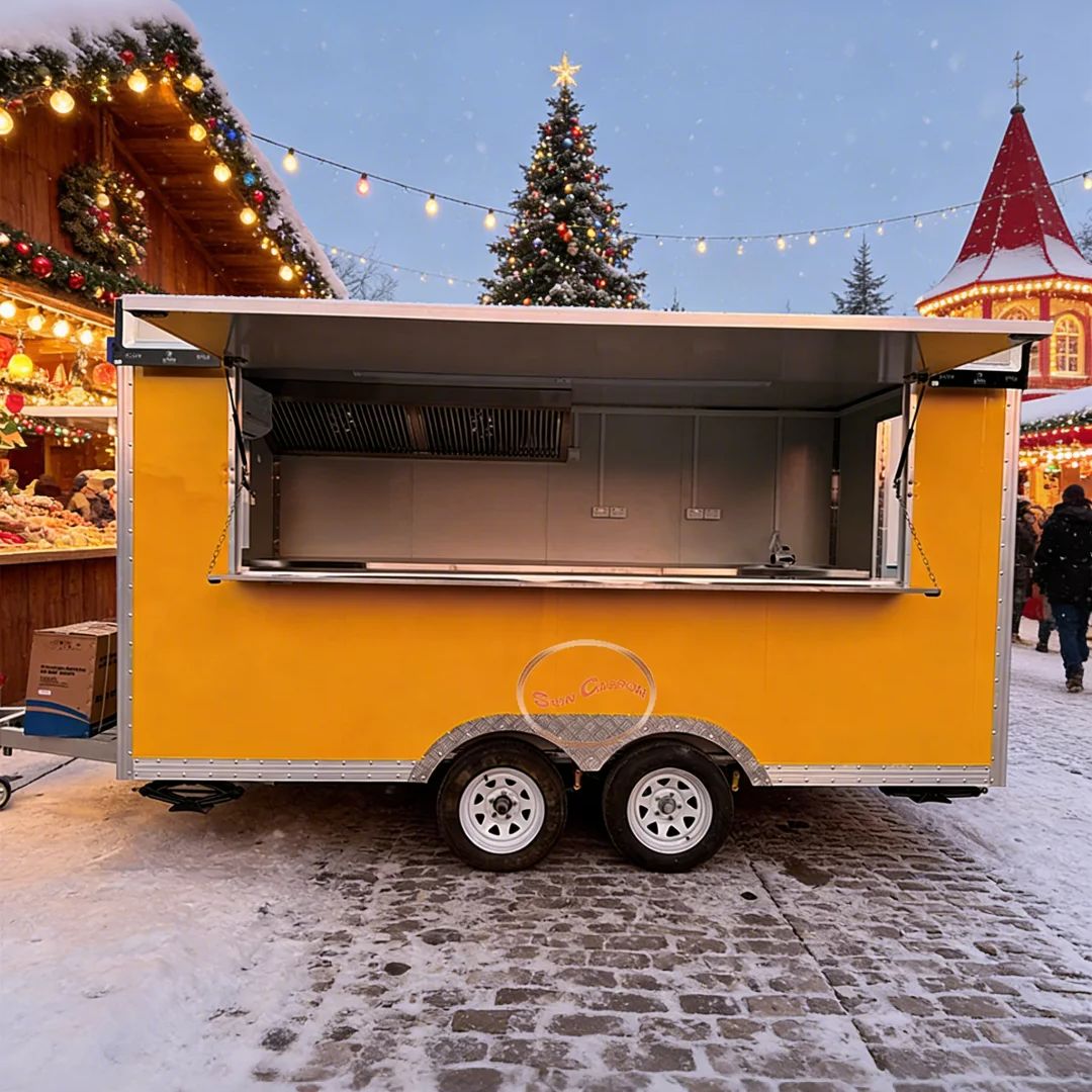 Commercial Kitchen Vendor - Przyczepa gastronomiczna z półką i systemem
