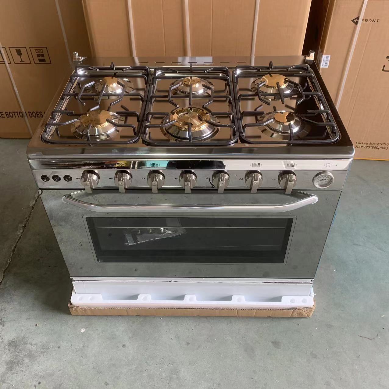 Commercial Kitchen Broiler - Piec kuchenny 6-płytowy 220V wolnostojący ze