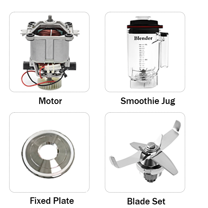Commercial Kitchen Mixer - Wysokiej mocy blender komercyjny 1.8L, biały,