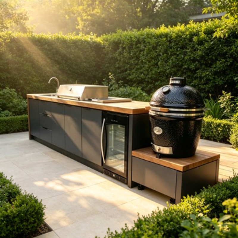 Commercial Kitchen Grill - Zestaw kuchenny na zewnątrz ze stali