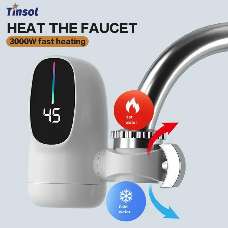 Commercial Kitchen Mixer - TINSOL 3000W Natychmiastowy Kran Ciepłej Wody