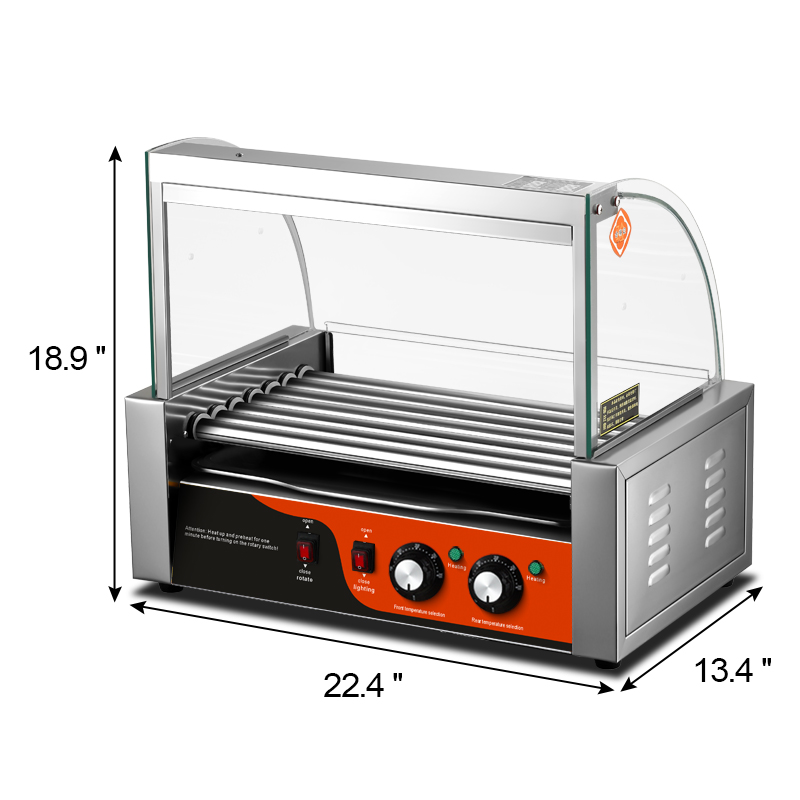 Commercial Kitchen Grill - Elektryczny grill do hot dogów i
