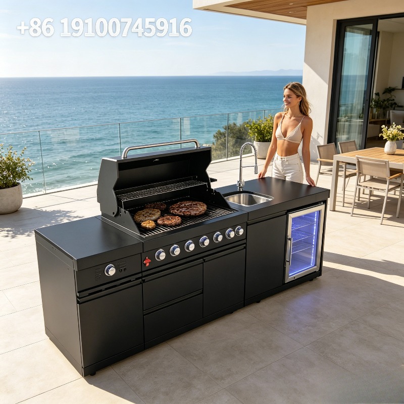 Commercial Kitchen Worktops - Profesjonalna kuchnia zewnętrzna 2026Hot, grill ze