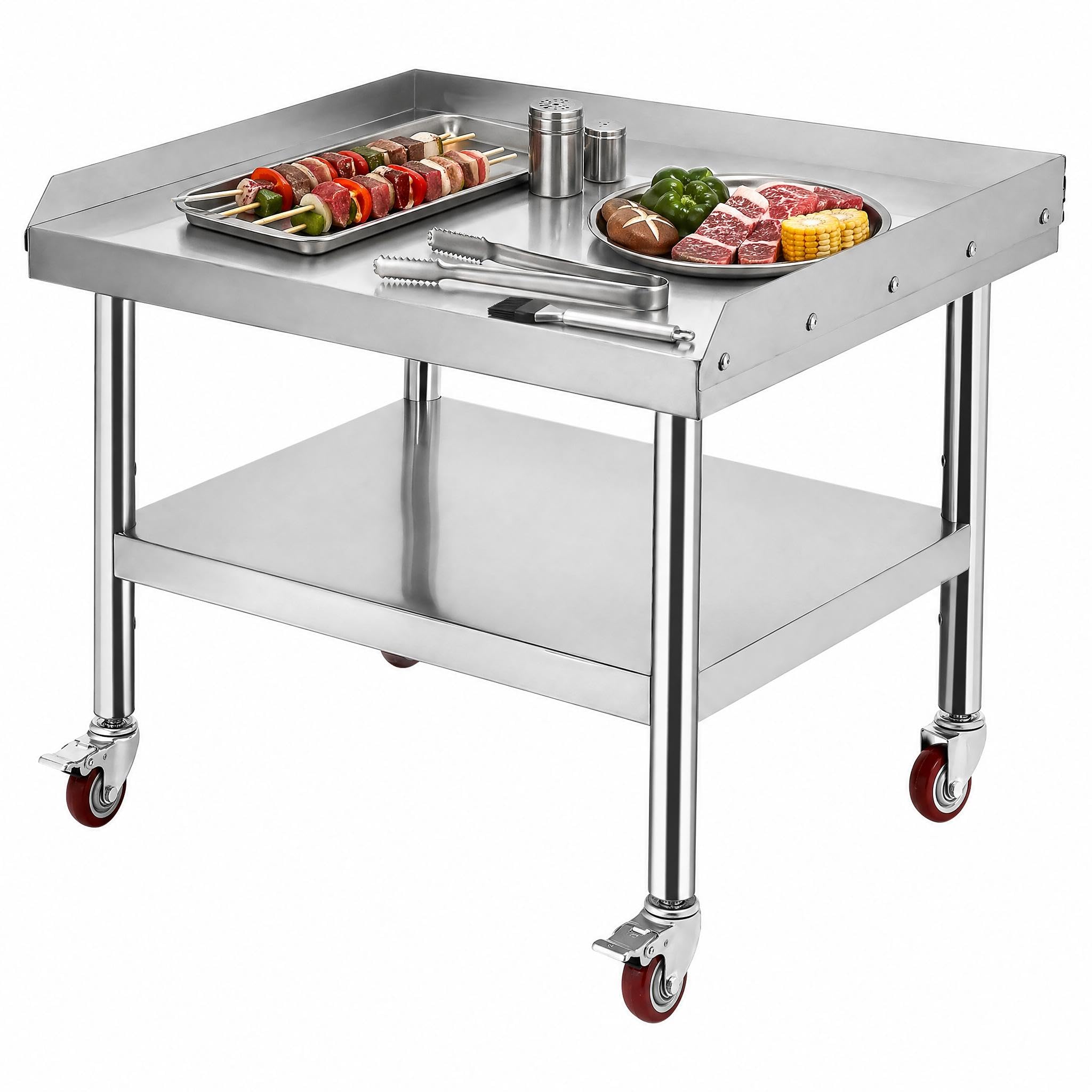Commercial Kitchen Worktops - Stół-grill ze stali nierdzewnej (61 cm