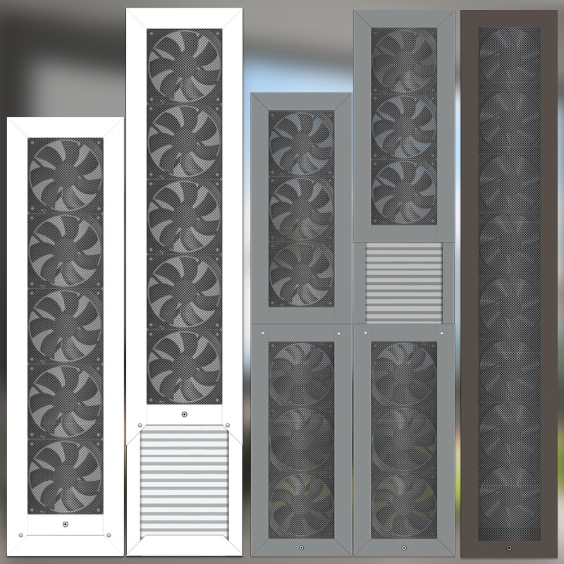 Commercial Kitchen Ventilation - Wentylator okienny bez wiercenia, wyciąg powietrza,