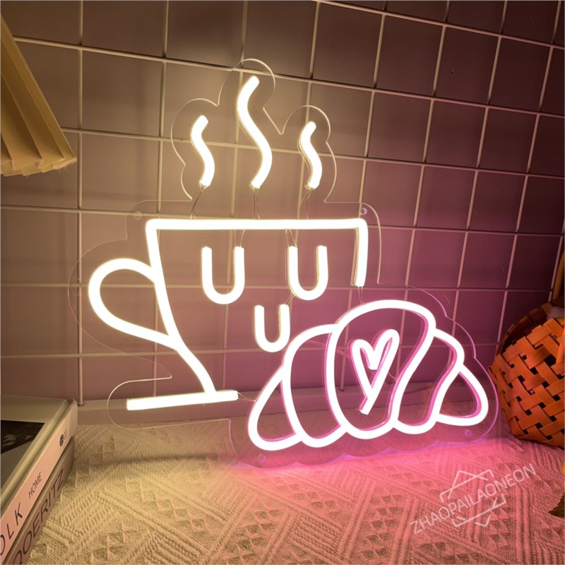Kawa Chleb Neon Croissant Neon – Commercial Kitchen Walls recenzja i cena