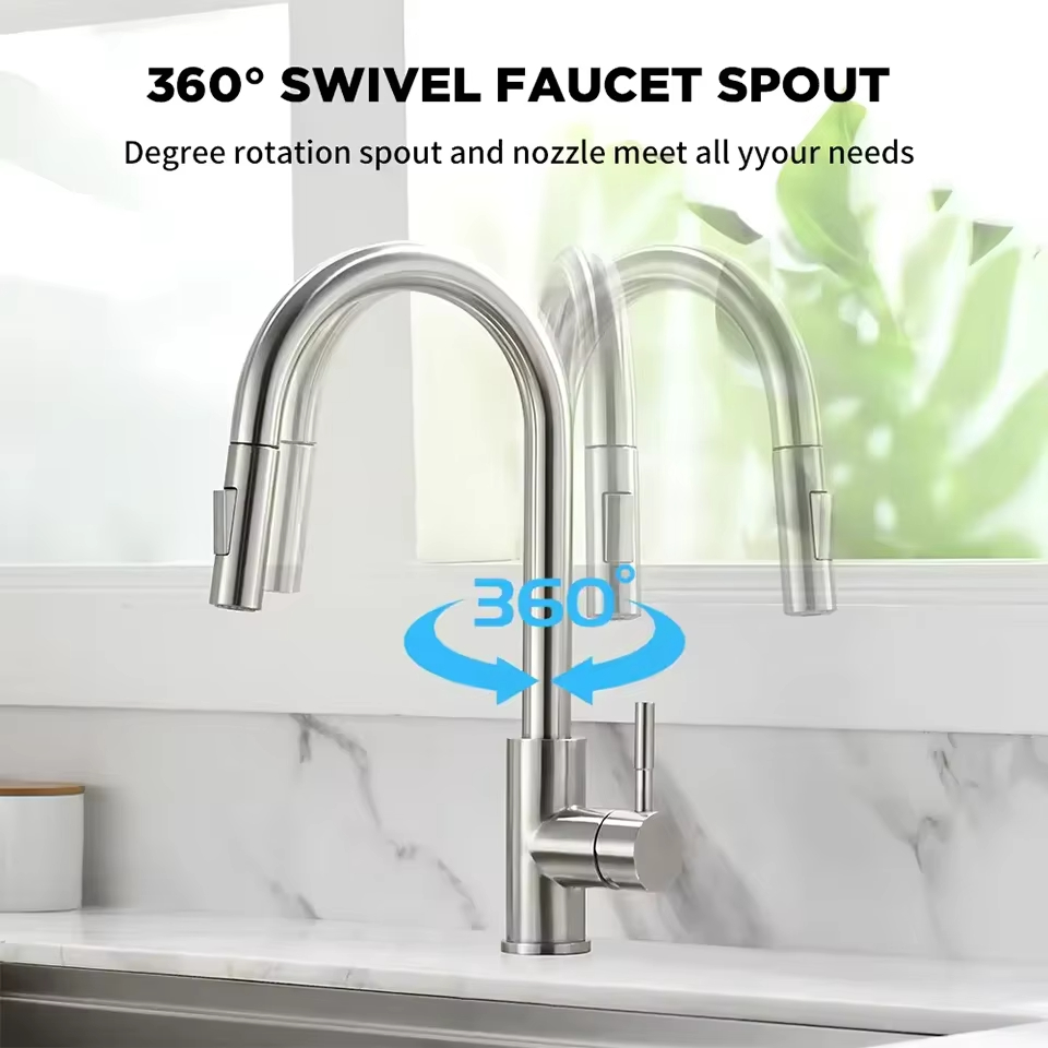 Czarna srebrna bateria kuchenn – Commercial Kitchen Mixer Tap recenzja i cena
