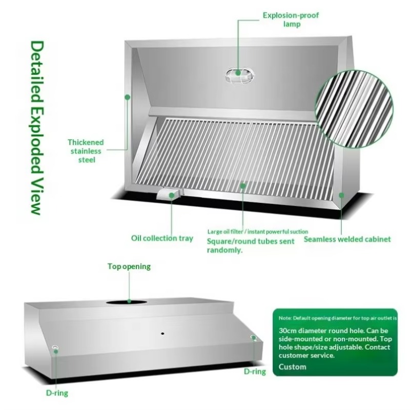 Profesjonalna, konfigurowalna, – Commercial Kitchen Exhaust Hood recenzja i cena
