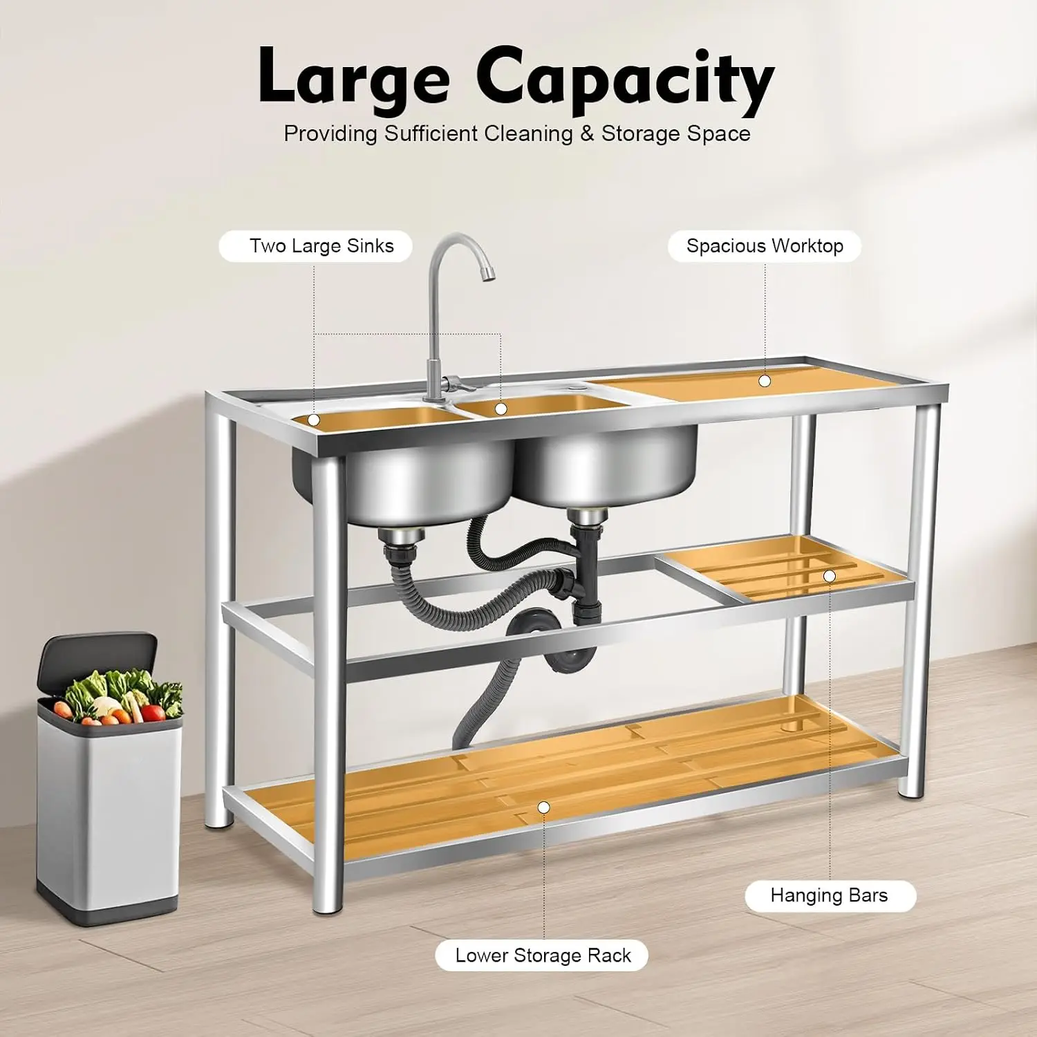Wolnostojąca zlewka kuchenna d – Commercial Kitchen Worktops recenzja i cena