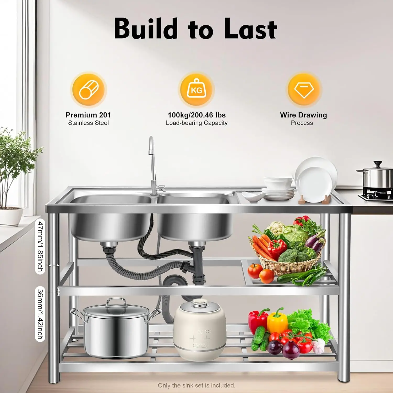Wolnostojąca zlewka kuchenna d – Commercial Kitchen Worktops recenzja i cena