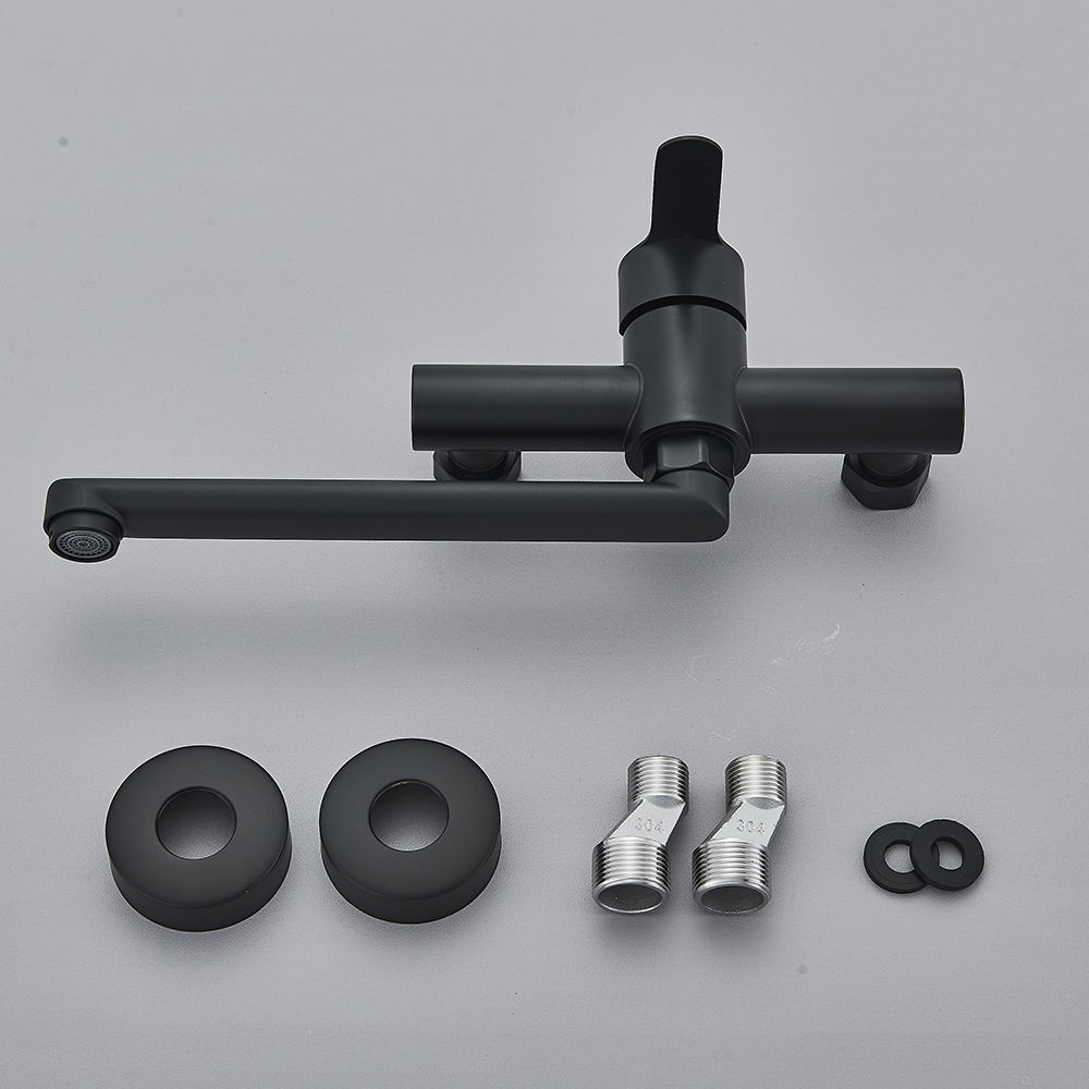 Czarny ścienny kran kuchenny 3 – Commercial Kitchen Mixer Tap recenzja i cena