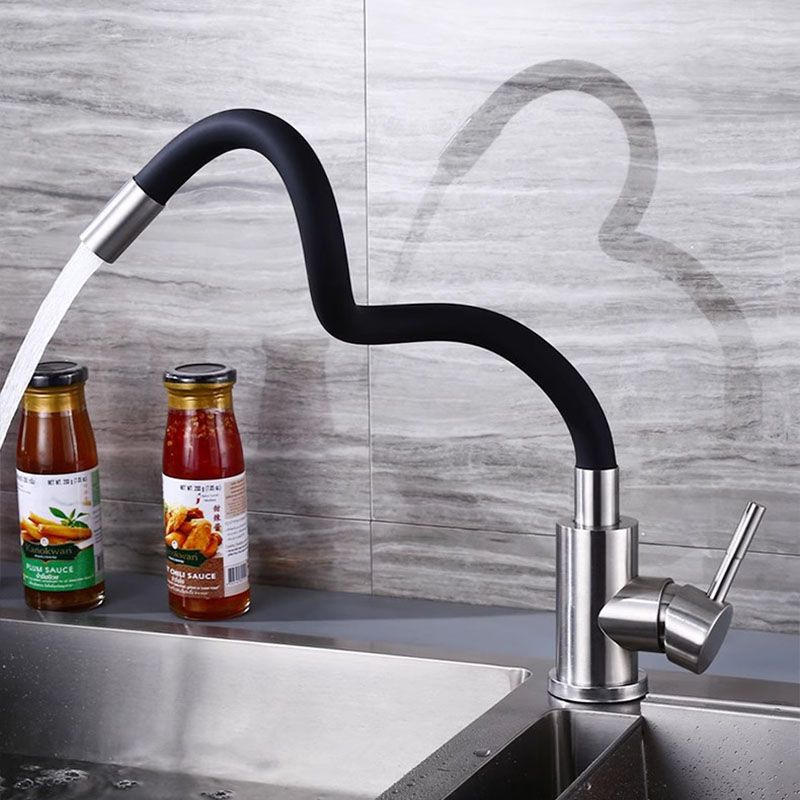 Uniwersalny Obrotowy Czarny Wą – Commercial Kitchen Mixer Tap recenzja i cena