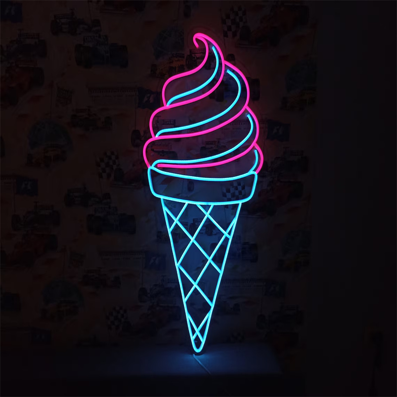 Światło neonowe LED do lodów | – Commercial Kitchen Walls recenzja i cena