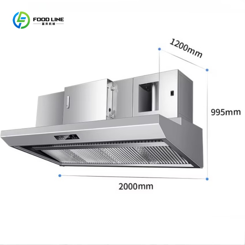 Dostosowana okapowa odpylarka  – Commercial Kitchen Exhaust Hood recenzja i cena
