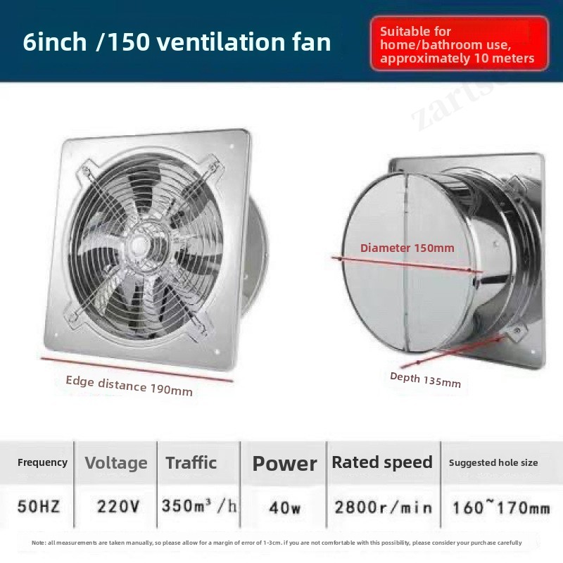 Wentylator wyciągowy 6''8''10' – Commercial Kitchen Ventilation recenzja i cena