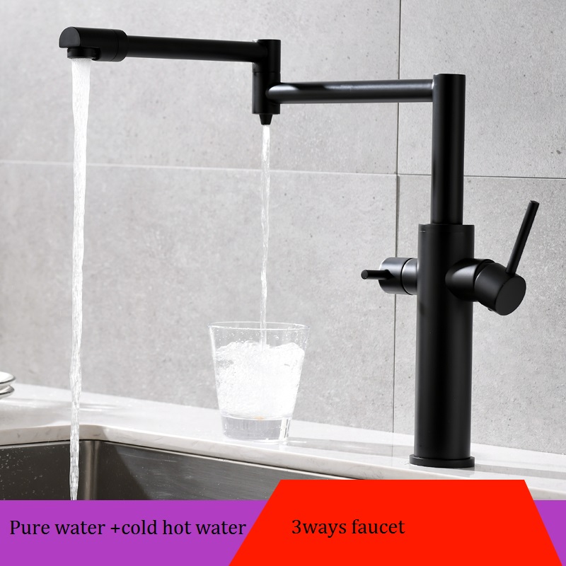 MTTUZK Czarny mosiądz Ciepła z – Commercial Kitchen Mixer Tap recenzja i cena
