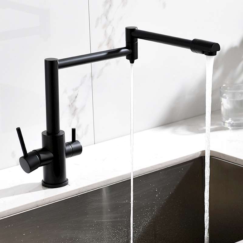 MTTUZK Czarny mosiądz Ciepła z – Commercial Kitchen Mixer Tap recenzja i cena